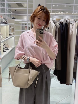 「Andemiu（アンデミュウ）のアイテム」を使った、miuさん（レディース・157cm）の夏コーディネート