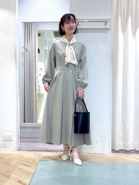 「アイテム（ワンピース/ドレス）」を使った、miuさん（レディース・157cm・30代）の春コーディネート