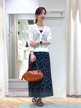 「Andemiu」｜「アイテム（スリッポン）」を使った、miuさん（レディース・157cm）の夏コーディネート