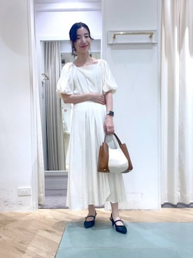 「アイテム（ワンピース/ドレス）」を使った、miuさん（レディース・157cm・30代）の春コーディネート