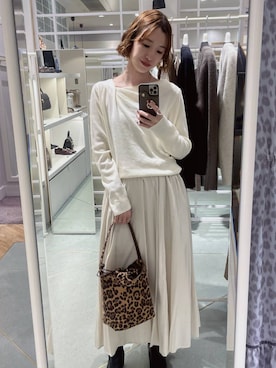 「Andemiu（アンデミュウ）のアイテム」を使った、miuさん（レディース・157cm）の秋コーディネート