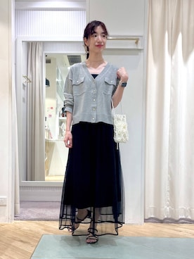 「Andemiu」｜「アイテム（PC・スマホグッズ/家電）」を使った、miuさん（レディース・157cm）の夏コーディネート