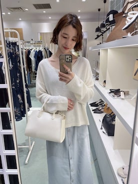 「Andemiu（アンデミュウ）のアイテム（バッグ）」を使った、miuさん（レディース・157cm）の春コーディネート