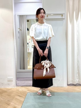 「アイテム（ボストンバッグ）」を使った、miuさん（レディース・157cm・30代）の夏コーディネート