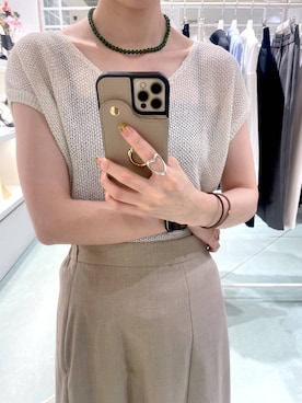 「アイテム（ネックレス）」を使った、miuさん（レディース・157cm・30代）の夏コーディネート