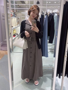 「リラックス」｜miuさん（レディース・157cm）の春コーディネート
