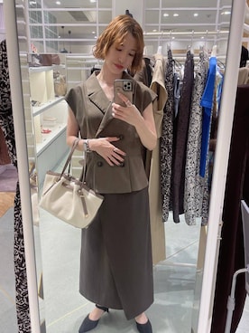 「Andemiu（アンデミュウ）のアイテム」を使った、miuさん（レディース・157cm）の夏コーディネート