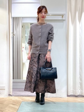 「アイテム（ワンピース/ドレス）」を使った、miuさん（レディース・157cm・30代）の秋コーディネート