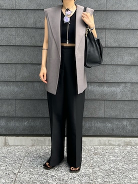「JIL SANDER（ジルサンダー）のアイテム」を使った、NAOさん（レディース・157cm）の夏コーディネート