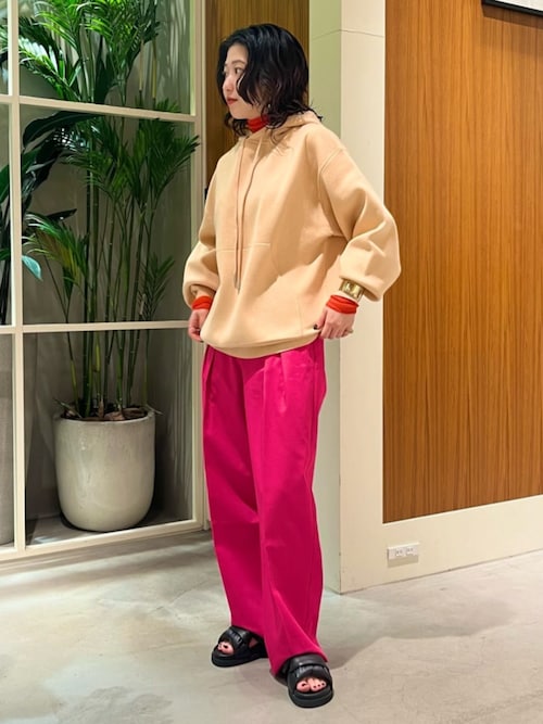 cabanニットパンツキャバンtomoユナイテッドcfclBACCAエストネーシ コットンカシミヤ エンブロイダリーニットパンツ（その他パンツ
