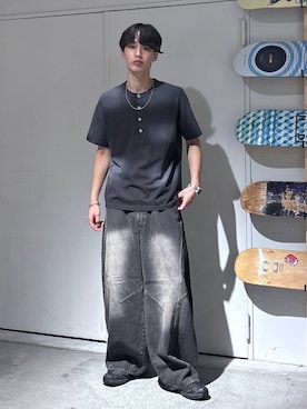 「SALOMON（サロモン）の【SALOMON/サロモン】XA PRO 3D V9G/スニーカー（スニーカー、ブラック系）」を使った、 koutaさん（メンズ・173cm）の夏コーディネート