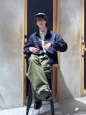 「RAGEBLUE（レイジブルー）のアイテム（帽子）」を使った、 koutaさん（メンズ・173cm）の冬コーディネート