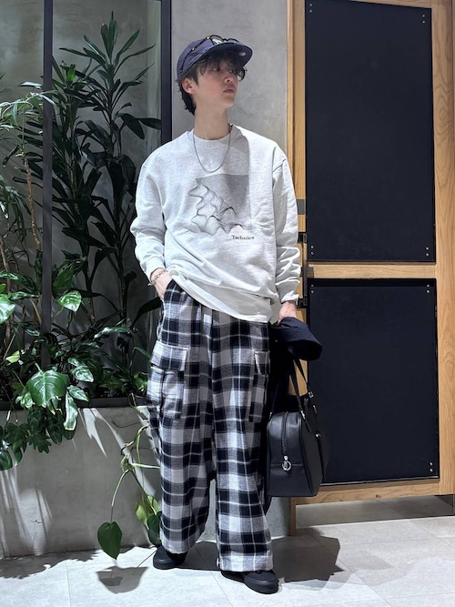 セール】Check Pattern Cargo Easy Pants/チェック柄カーゴイージー