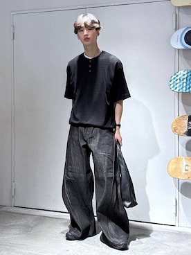 「SALOMON（サロモン）の【SALOMON/サロモン】XA PRO 3D V9G/スニーカー（スニーカー、ブラック系）」を使った、 koutaさん（メンズ・173cm）の夏コーディネート