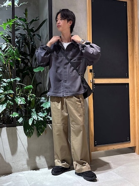 「アイテム（ブルゾン）」を使った、 koutaさん（メンズ・173cm）の秋コーディネート
