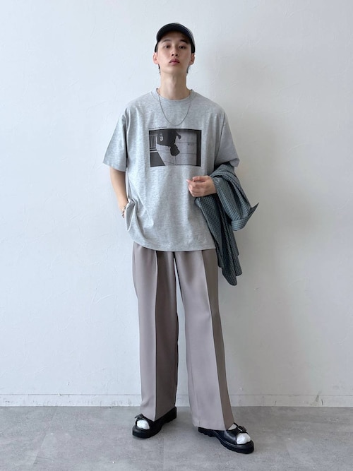 ＜接触冷感機能付き＞【HIGH COOL/ハイクール】モノクロフォトTシャツ