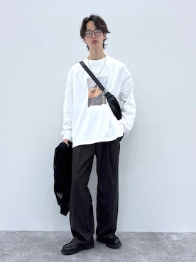 「RAGEBLUE（レイジブルー）のアイテム（Tシャツ/カットソー）」を使った、 koutaさん（メンズ・173cm）の秋コーディネート