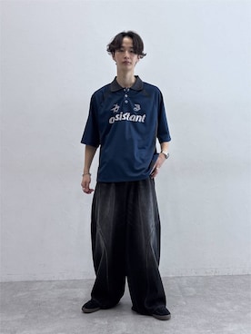 「RAGEBLUE（レイジブルー）のアイテム（デニムパンツ）」を使った、 koutaさん（メンズ・173cm）の夏コーディネート