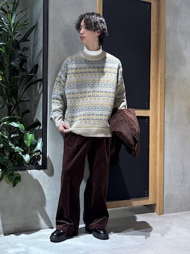 「RAGEBLUE（レイジブルー）のアイテム（Tシャツ/カットソー）」を使った、 koutaさん（メンズ・173cm）の秋コーディネート