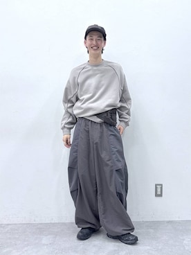「UMBRO（アンブロ）の【umbro/アンブロ】アンブロ/配色ナイロンパンツ（その他パンツ、グレー系）」を使った、 koutaさん（メンズ・173cm）の秋コーディネート