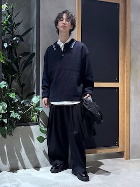 「HARE（ハレ）のアイテム（メガネ）」を使った、 koutaさん（メンズ・173cm）の秋コーディネート