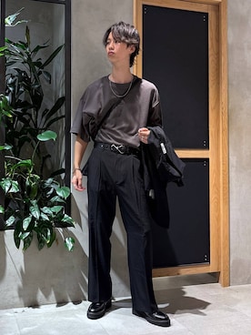 「アイテム（ドレスシューズ）」を使った、 koutaさん（メンズ・173cm・20代）の夏コーディネート