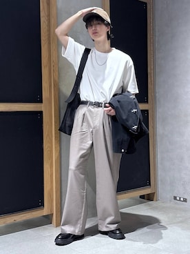 「RAGEBLUE（レイジブルー）のデザインメタルリング（リング、シルバー系）」を使った、 koutaさん（メンズ・173cm）の春コーディネート