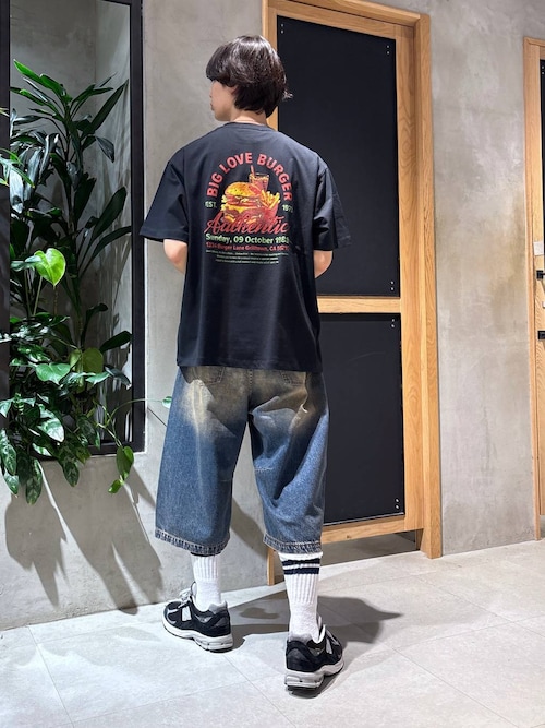 ヴィンテージライクデニム6分丈バレルパンツ