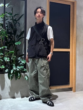 「アイテム（ベスト）」を使った、 koutaさん（メンズ・173cm・20代）の夏コーディネート