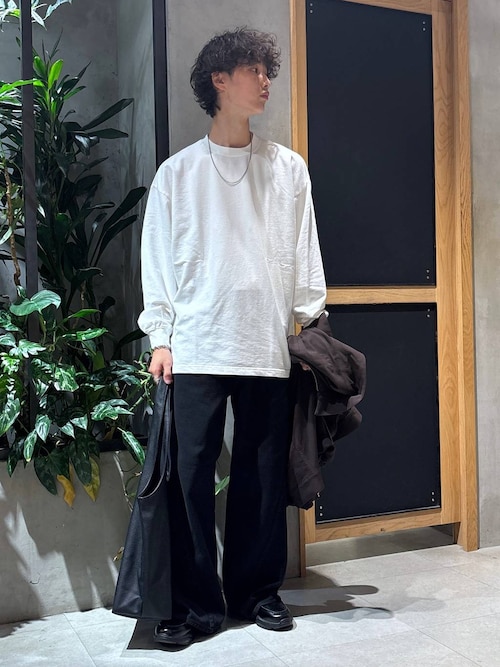 SYNTHETIC LEATHER ROUND TOTE BAG / シンセティックレザー/ラウンド