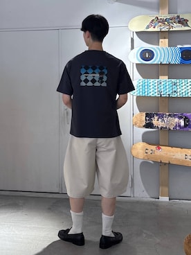「RAGEBLUE（レイジブルー）のステンレスアソートチェーンブレスレット（ブレスレット、ホワイト系）」を使った、 koutaさん（メンズ・173cm）の春コーディネート