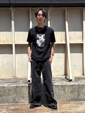 「RAGEBLUE（レイジブルー）のデザインメタルリング（リング）」を使った、 koutaさん（メンズ・173cm・20代）の夏コーディネート