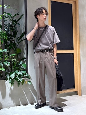 「アイテム（ドレスシューズ）」を使った、 koutaさん（メンズ・173cm・20代）の夏コーディネート
