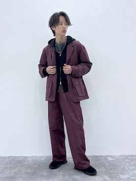 「アイテム（カバーオール）」を使った、 koutaさん（メンズ・173cm）の夏コーディネート