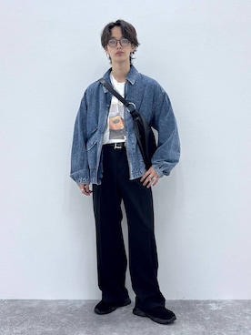 「RAGEBLUE（レイジブルー）のアイテム（パンツ）」を使った、 koutaさん（メンズ・173cm）の秋コーディネート