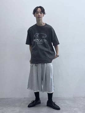 「RAGEBLUE（レイジブルー）のステンレスアソートチェーンブレスレット（ブレスレット、ホワイト系）」を使った、 koutaさん（メンズ・173cm）の夏コーディネート
