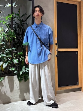 「アイテム（スウェットパンツ）」を使った、 koutaさん（メンズ・173cm・20代）の夏コーディネート