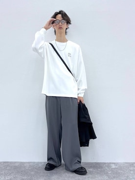 「RAGEBLUE（レイジブルー）のアイテム（Tシャツ/カットソー）」を使った、 koutaさん（メンズ・173cm）の秋コーディネート