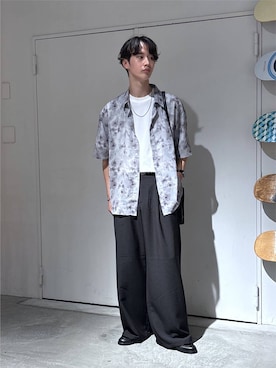 「RAGEBLUE（レイジブルー）のステンレスアソートチェーンブレスレット（ブレスレット、ホワイト系）」を使った、 koutaさん（メンズ・173cm）の夏コーディネート