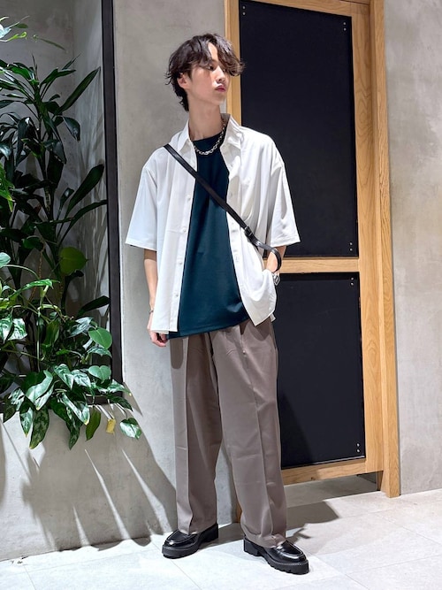 ステンレスデザインショートネックレス