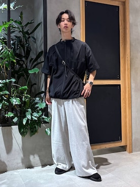 「アイテム（リング、ブラック系）」を使った、 koutaさん（メンズ・173cm）の夏コーディネート