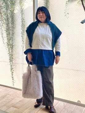 「collex（コレックス）のアイテム」を使った、Sacco.♡さん（レディース・162cm）の冬コーディネート