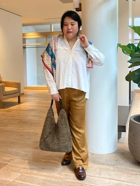 「アイテム（トートバッグ）」を使った、Sacco.♡さん（レディース・162cm・20代）の夏コーディネート
