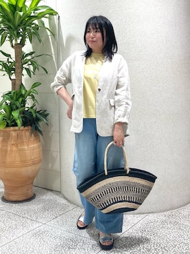 「collex（コレックス）のアイテム（パンツ）」を使った、Sacco.♡さん（レディース・162cm）の春コーディネート