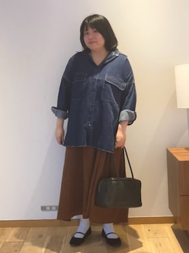「アイテム（ワンピース/ドレス）」を使った、Sacco.♡さん（レディース・162cm）の秋コーディネート