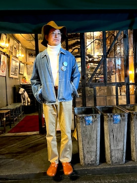 「アイテム（サンダル）」を使った、TERRYさん（メンズ・178cm）の秋コーディネート