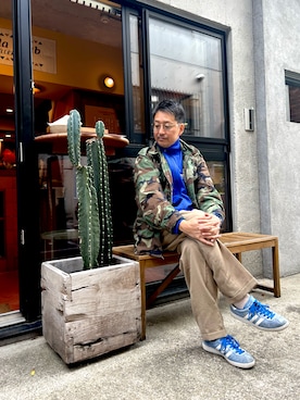 「アイテム（ジャージ）」を使った、TERRYさん（メンズ・178cm）の秋コーディネート