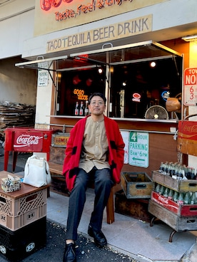 「アイテム（ドレスシューズ）」を使った、TERRYさん（メンズ・178cm）の秋コーディネート