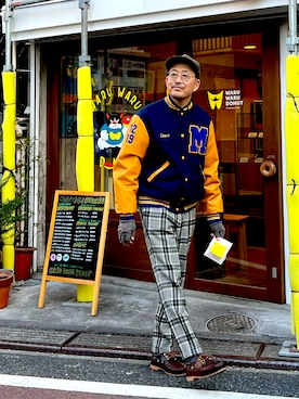 「EDIFICE（エディフィス）のアイテム」を使った、TERRYさん（メンズ・178cm）の冬コーディネート