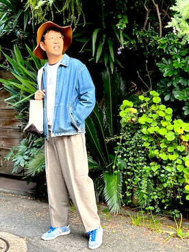 「KIJIMA TAKAYUKI（キジマ　タカユキ）のアイテム（ハット）」を使った、TERRYさん（メンズ・178cm）の秋コーディネート
